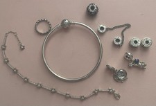 Pandora Star Set: Pandora Ring, Bracelet, Bangle And Charms