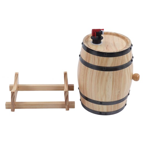 Wooden wine barrel decor - wooden,