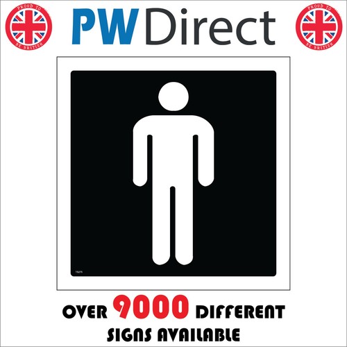 Sign male toilet facilities - toilet,