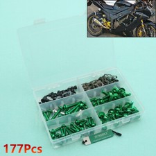 Green Fairing Bolts Screws