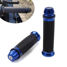 Motorcycle 7/8" Handle Bar Hand Grip For Yamaha For Honda For Suzuki blue