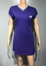 Size 10 ladies retro tennis dress blue short sleeve mini sports y2k