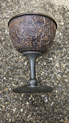 Chinese pewter drinking cup - drinking,