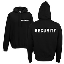 SECURITY HOODIE HOODED JUMPER PUB CLUB BOUNCER STAFF CREW HOODY EVENT