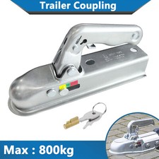 50 MM Trailer Towing Hitch Coupling Tow Bar Ball 800KG Heavy Duty with Pin Lock