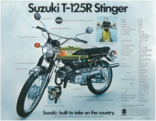 Suzuki brochure t125 t125r and - suzuki,