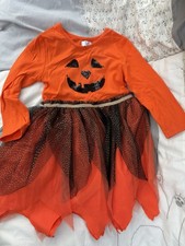 Pumpkin Halloween Dress 4-5