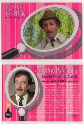 Promo pink panther cards - pink,
