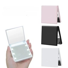 6 Led Makeup Mirror With Light Magnifying Small Pocket Portabl