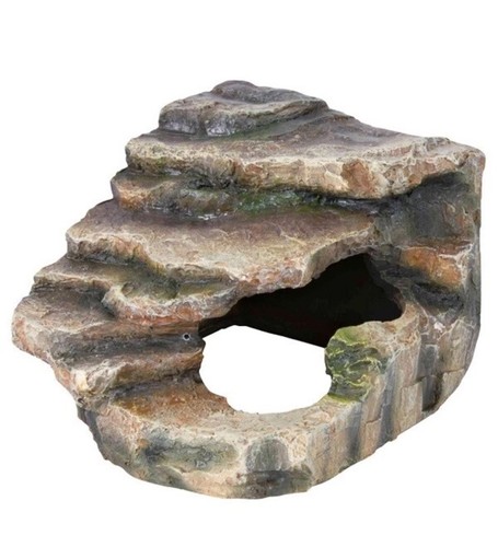 Trixie corner rock with cave - with,