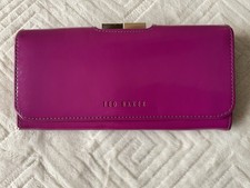 TED BAKER real patent leather ladies large cerise pink purse