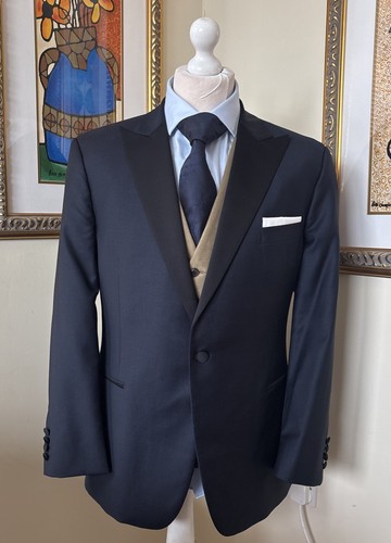 Gieves hawkes navy wool - &,