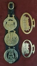 Vintage Horse Brass x 5 Train