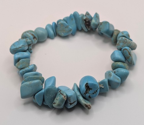 Vintage turquoise chip bead - vintage,