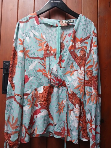 Biba turquoise leopard big - big, cat