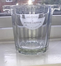 Moet and Chandon Small Glass Ice Bucket Champagne Cooler petite Liquor