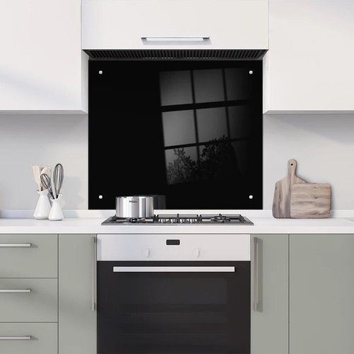 Coloured glass splashback with - glass,