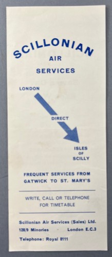 Scillonian air services - air,