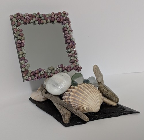 Handmade driftwood mirror set - handmade,