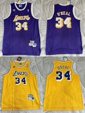 Adult Los Angeles Lakers #34 Spotshirt Stitched Classic Edition