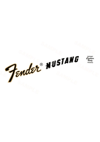 Fender mustang large headstock - fender,