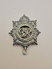 Royal Army Service Corps British Army Metal Cap Badge With Slider