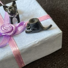 Front and Back of Cat / French Bulldog  Earrings for Women Girls