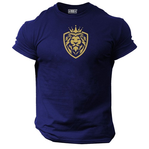 King lion shirt gym - king,