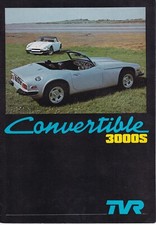 TVR CONVERTIBLE 3000S BROCHURE. DATED JULY 1978.