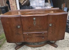 Vintage Art Deco Walnut