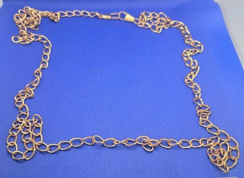 Gold plated chain necklace - ,
