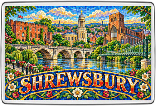 Shrewsbury shropshire mosaic - shropshire,