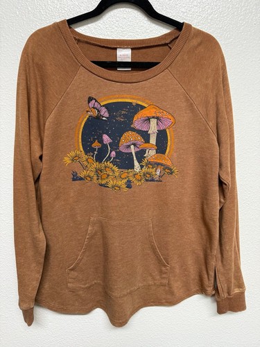 Mushroom grunge sweater acid - mushroom,