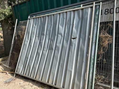 Steel hoarding site - steel,