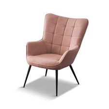 Vera Linen / Velvet Occasional Lounge Living Room Accent Chair Armchair