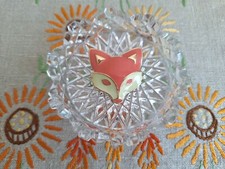 Fox Brooch Peach & Cream -