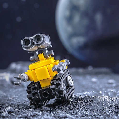 Moc mini wall robot - moc, wall-e