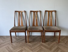 NATHAN VINTAGE TEAK EXTRA LARGE DINING CHAIRS SEATS X 3 * FREE DELIVERY *