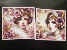 SALE ---  2  x ELEGANT FLAPPER