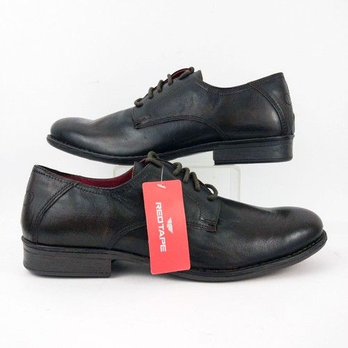 Brown leather mens smart - brown,
