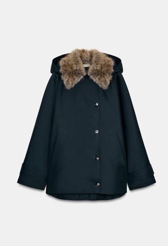 Zara women faux fur collar - women,