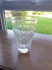 Large WEBB CRYSTAL VASE 1960s - David HAMMOND 8 1/4"
