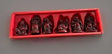 Set Of 6 Small 5cm Red