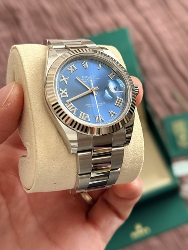 Rolex datejust azzuro blue - datejust,