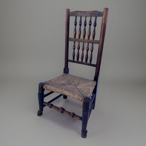 Antique rush seated elm - seated, elm/oak