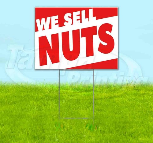 Sell nuts yard sign - yard,