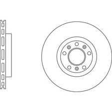 2x Brake Discs Vented For