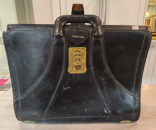 Vintage black leather - vintage,