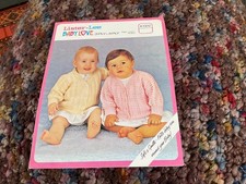  Lister-Lee Knitting Pattern K1372 Baby Cardigans 3/4ply 16-24”