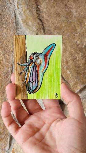 Aceo original watercolour - aceo,